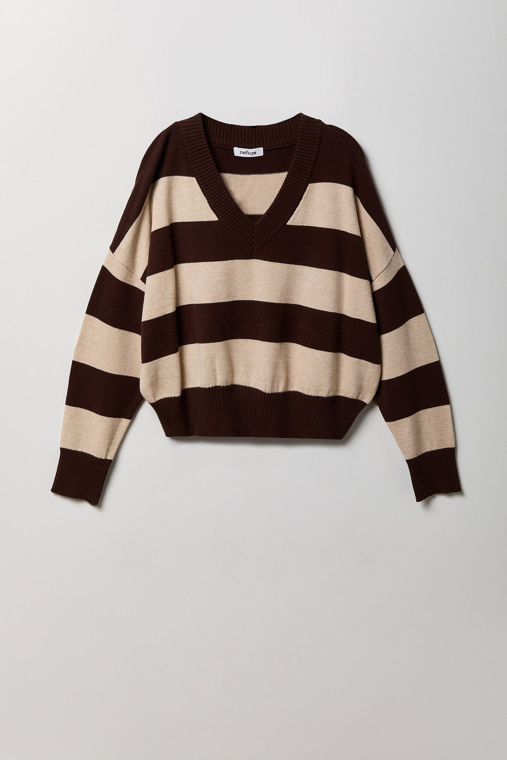 Striped V-Neck Sweater
