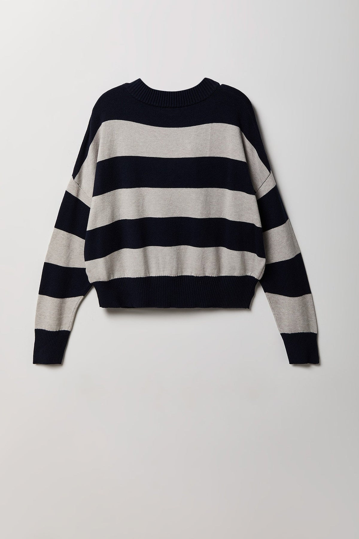 Striped V-Neck Sweater