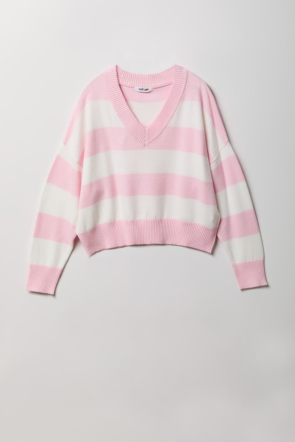 Striped V-Neck Sweater