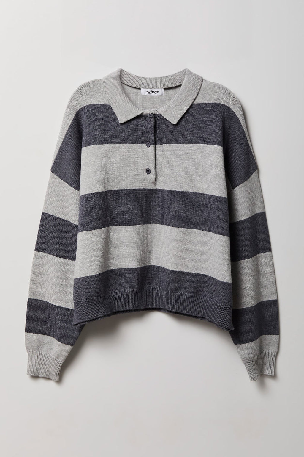 Striped Polo Sweater