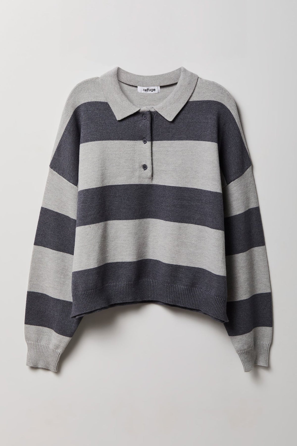 Striped Polo Sweater