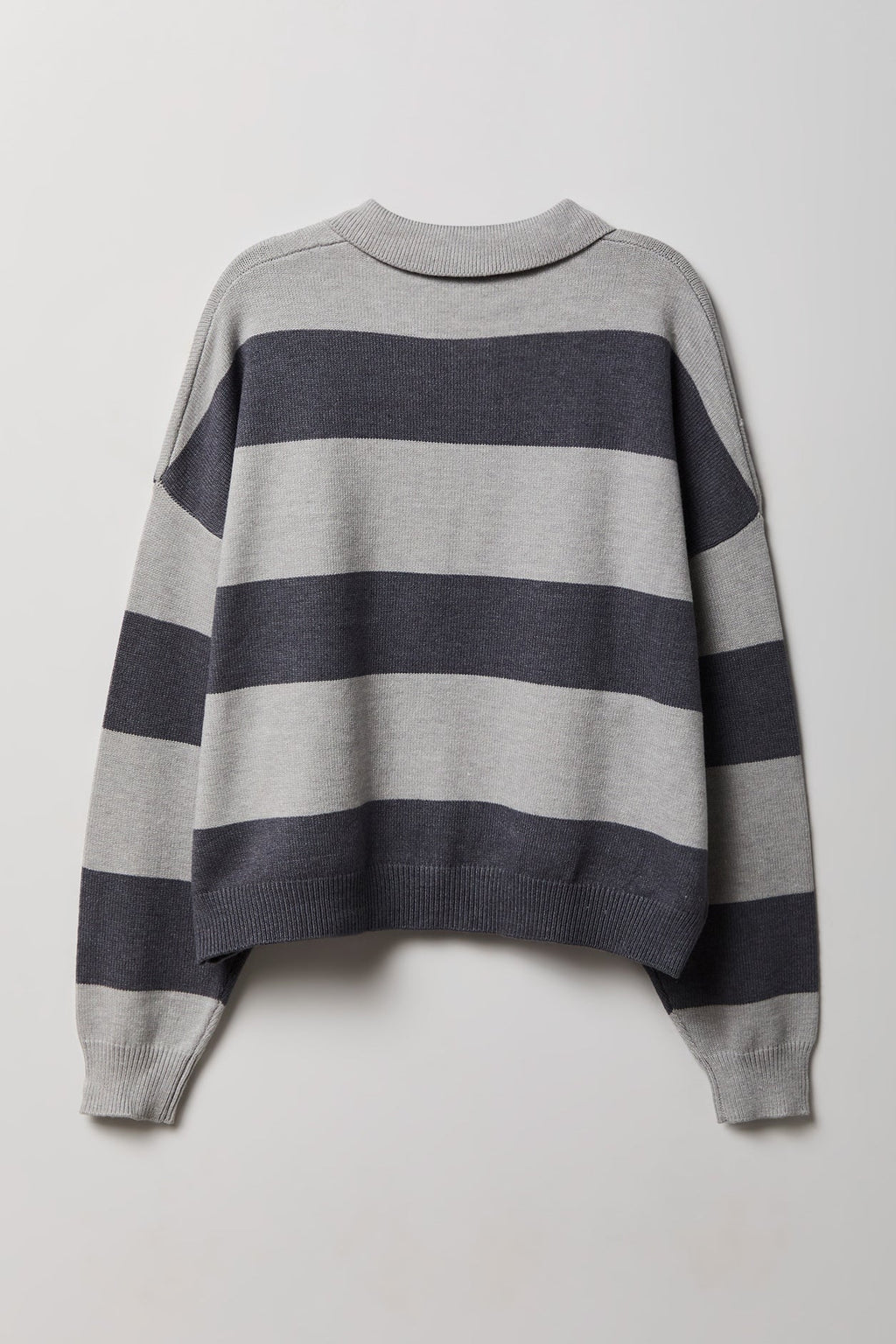 Striped Polo Sweater