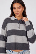 Striped Polo Sweater