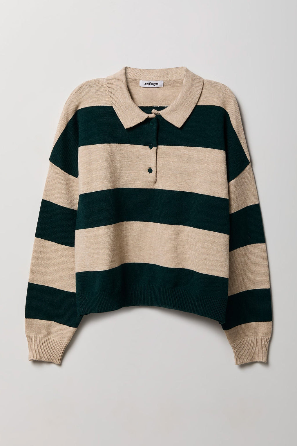 Striped Polo Sweater