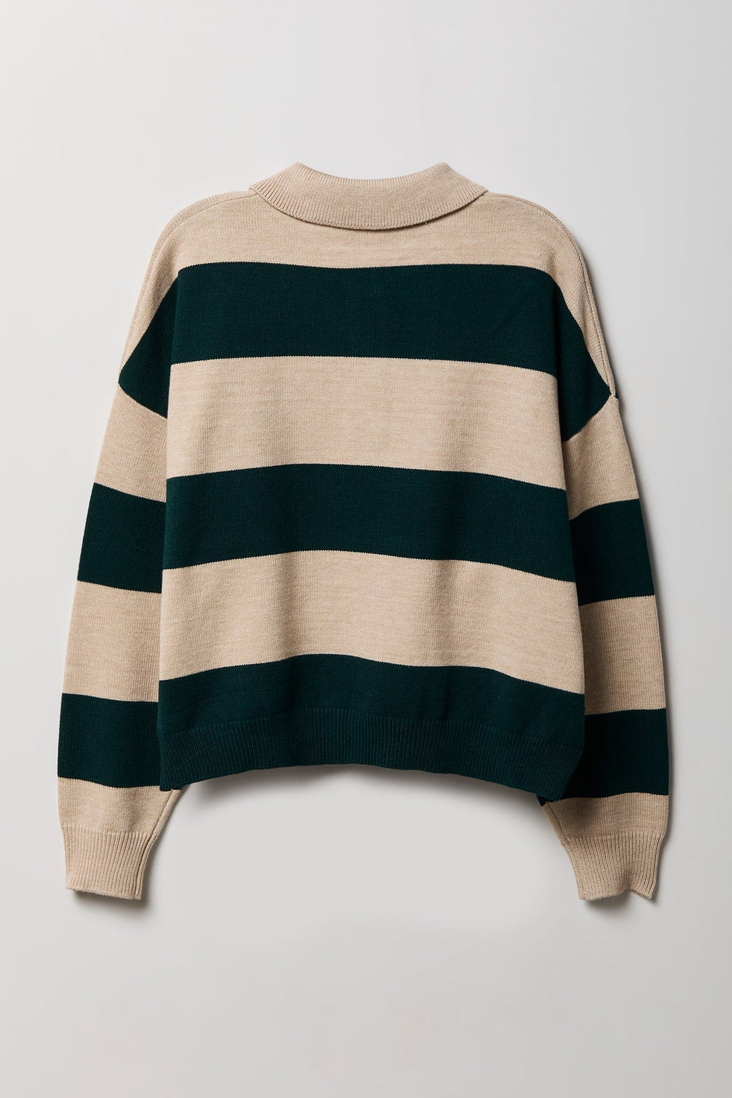 Striped Polo Sweater