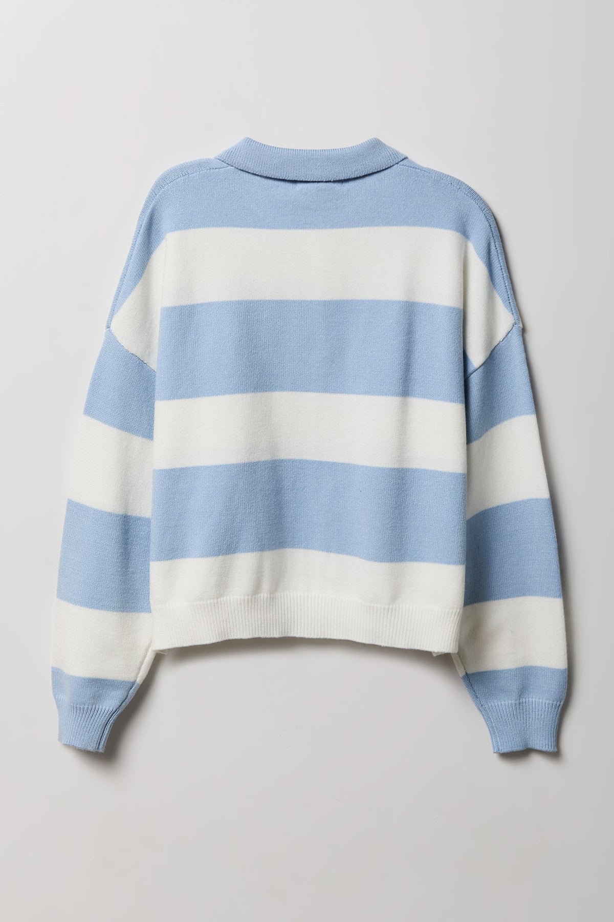 Striped Polo Sweater