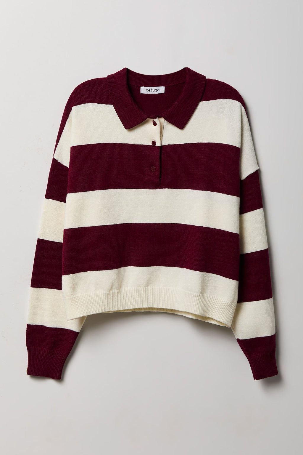 Striped Polo Sweater