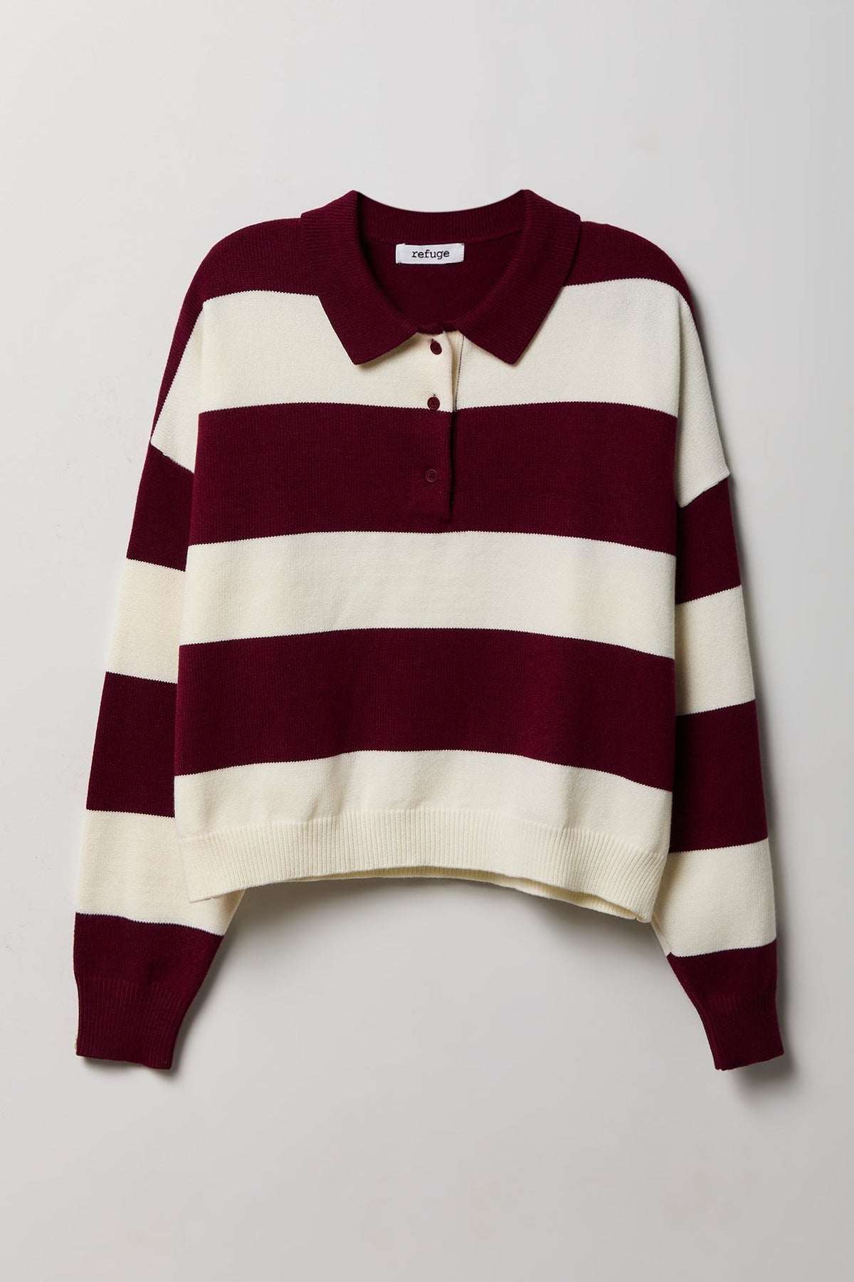 Striped Polo Sweater