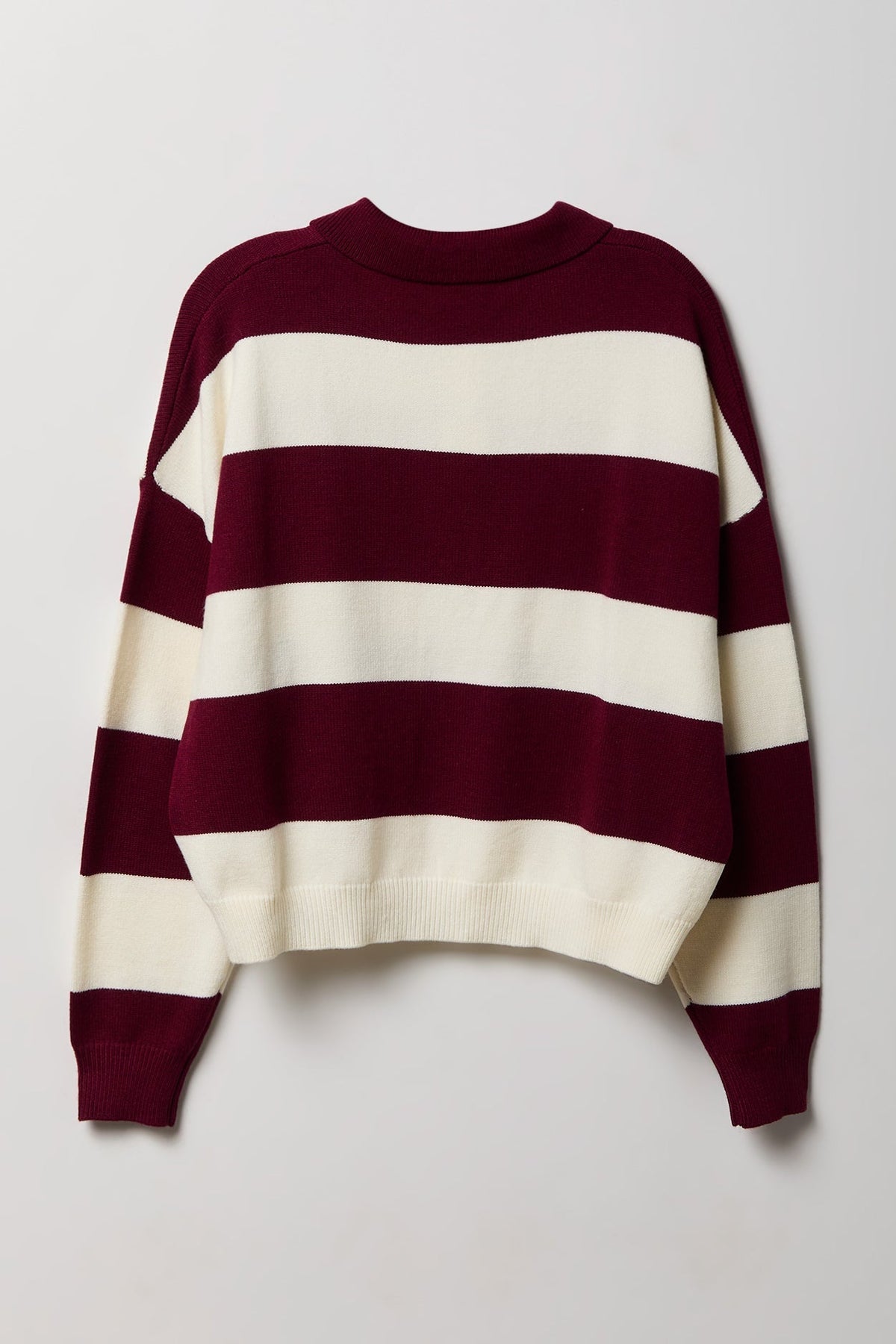 Striped Polo Sweater