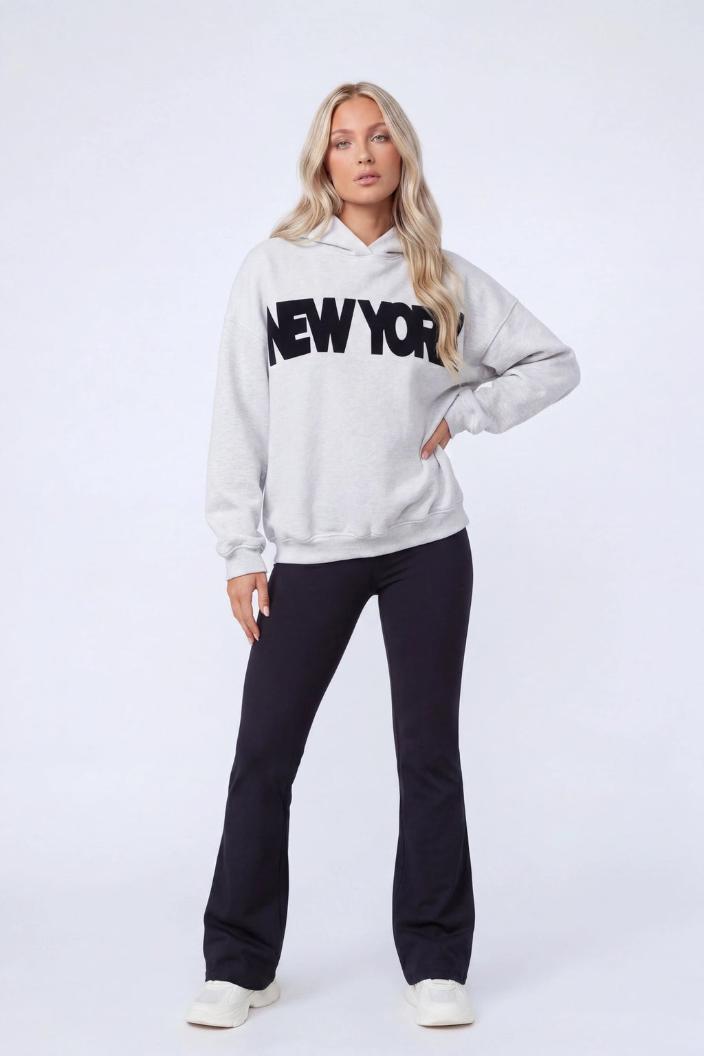 Graphic Fleece Boxy Hoodie