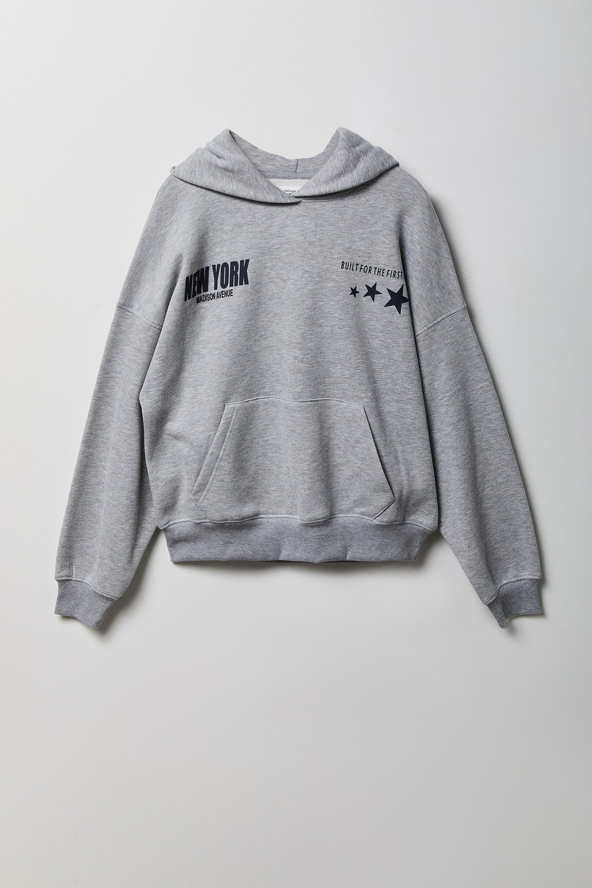 Graphic Boxy Fleece Hoodie