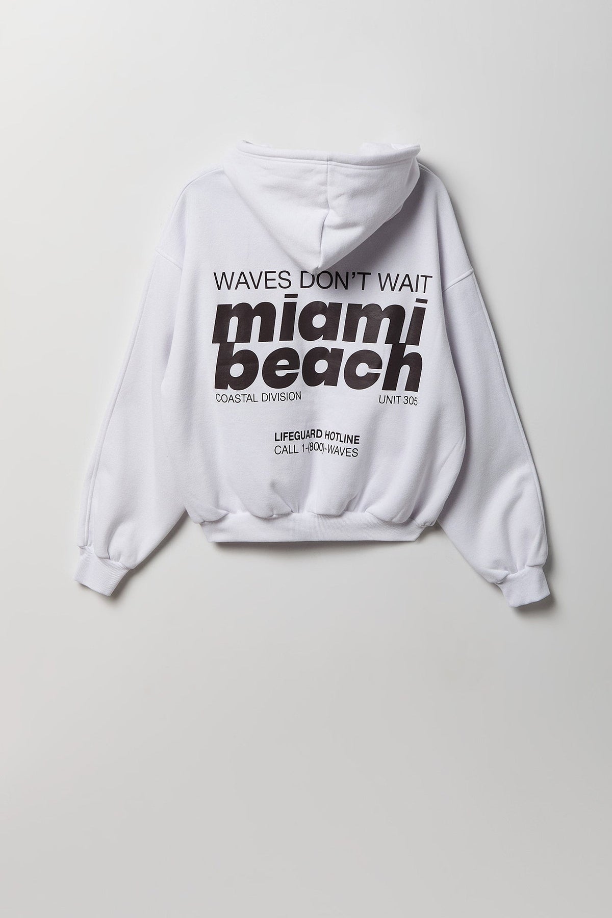 Graphic Fleece Boxy Zip Hoodie