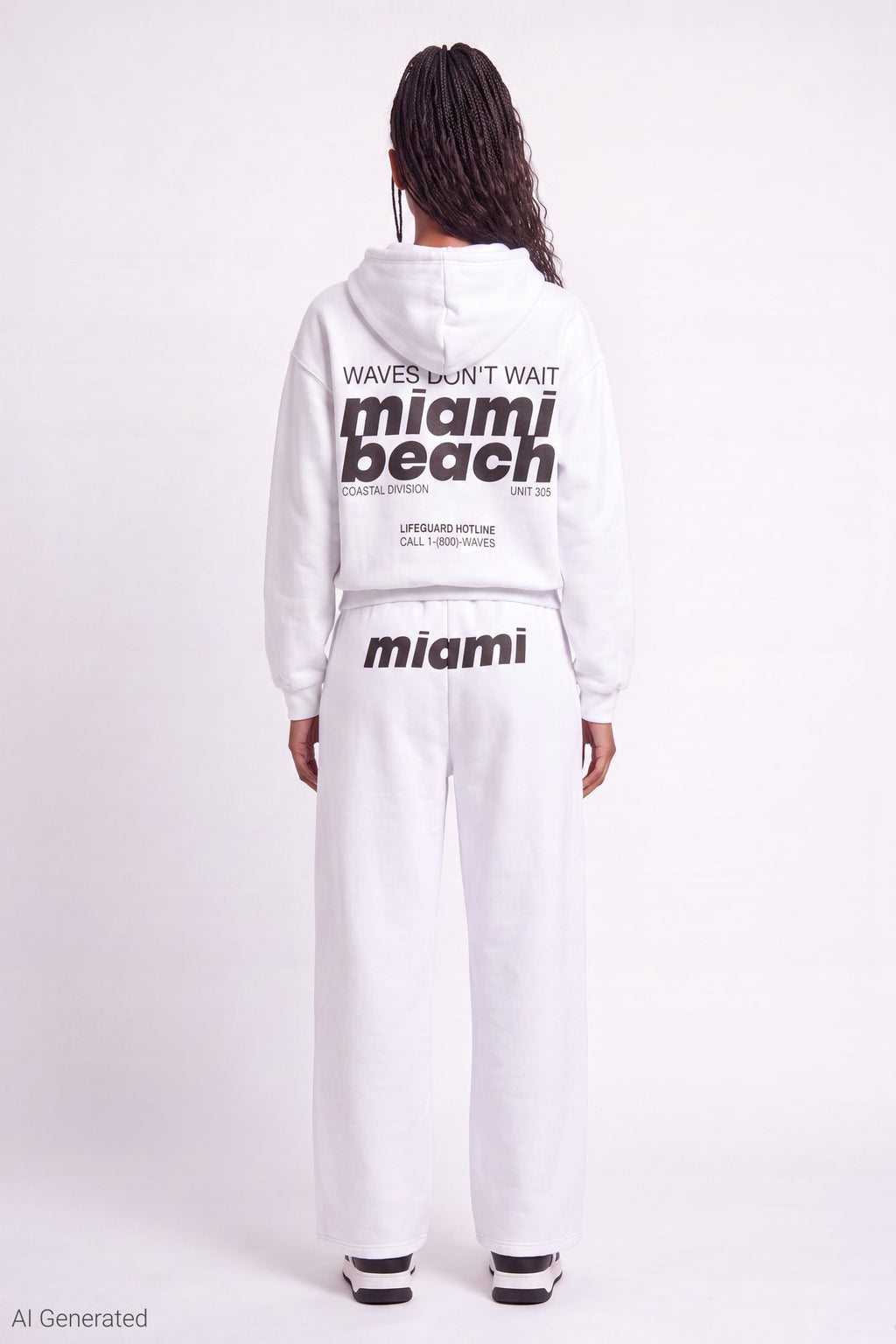 Graphic Fleece Boxy Zip Hoodie