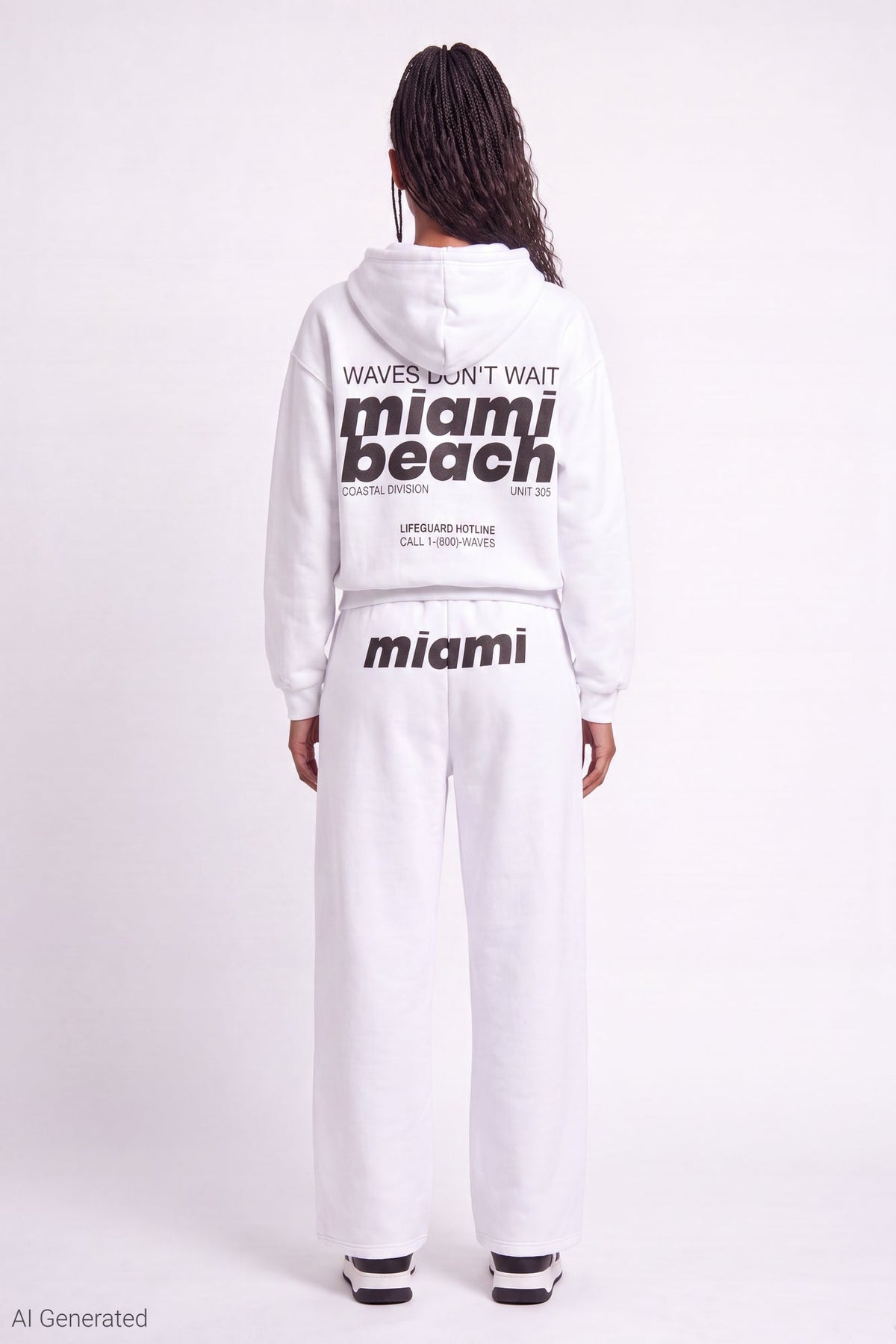 Graphic Fleece Boxy Zip Hoodie