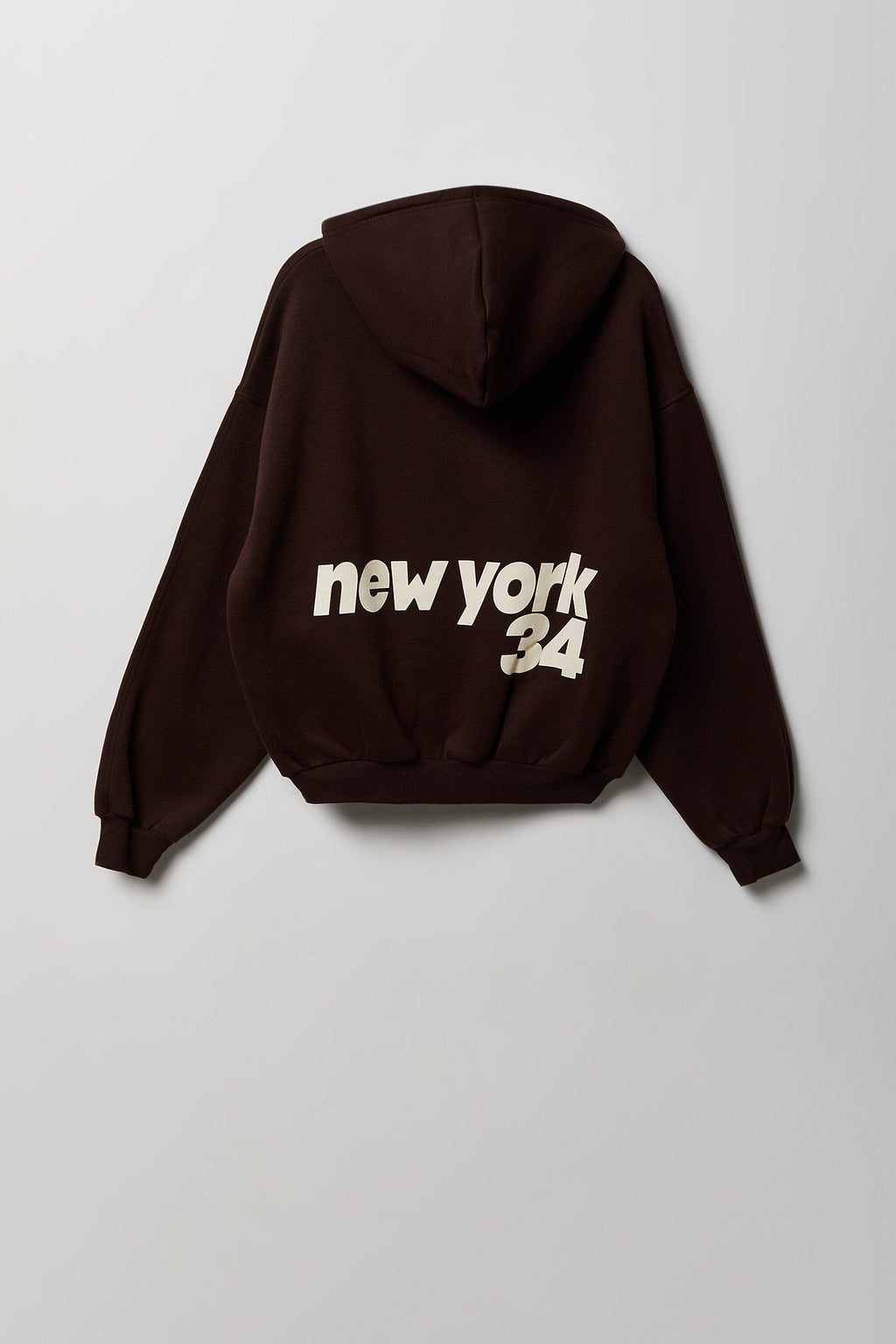 Graphic Fleece Boxy Zip Hoodie