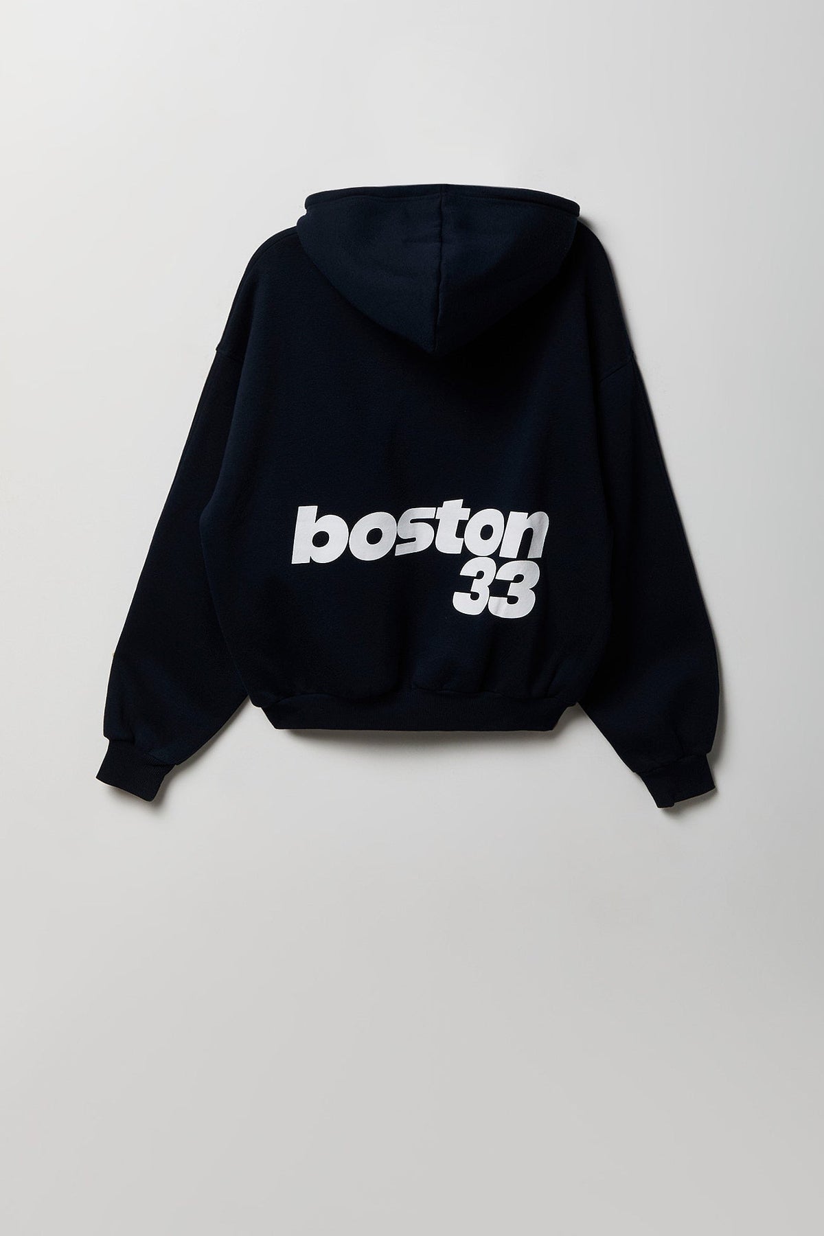 Graphic Fleece Boxy Zip Hoodie