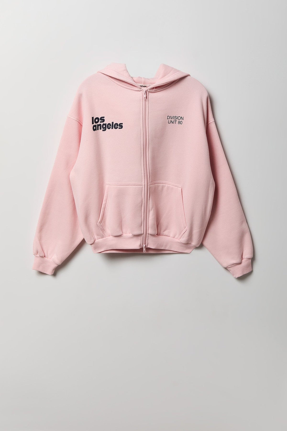 Graphic Fleece Boxy Zip Hoodie