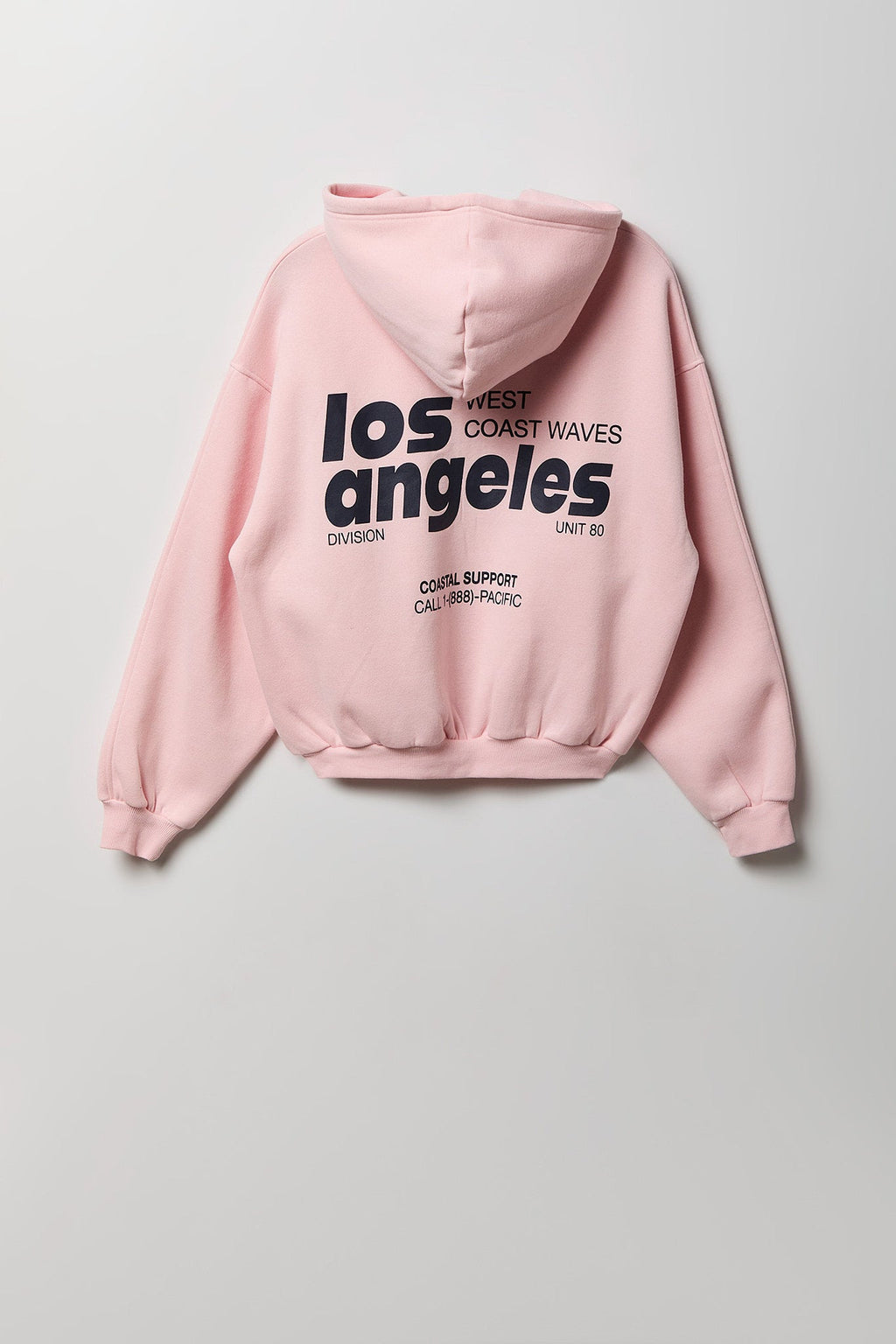 Graphic Fleece Boxy Zip Hoodie