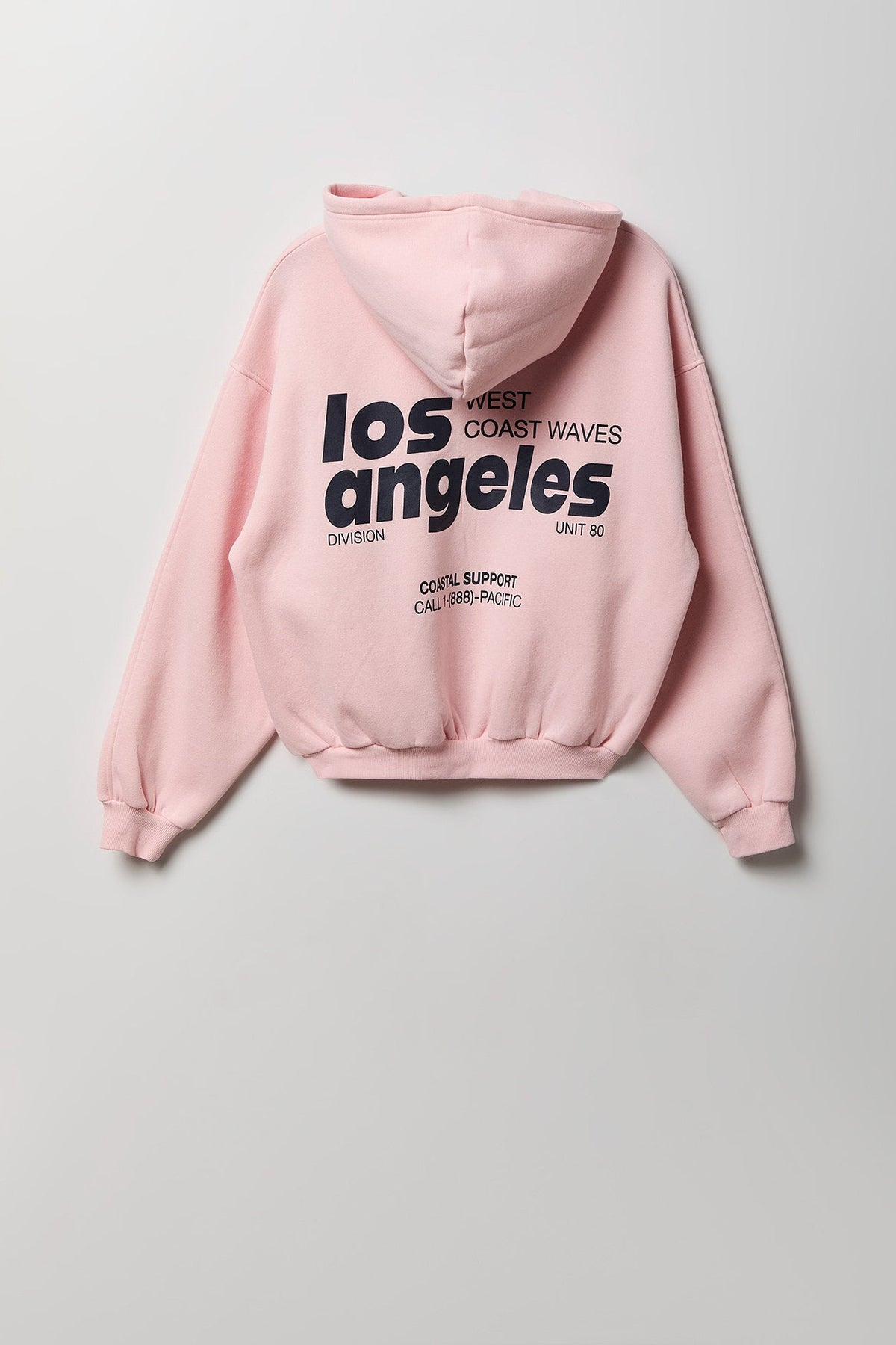 Graphic Fleece Boxy Zip Hoodie