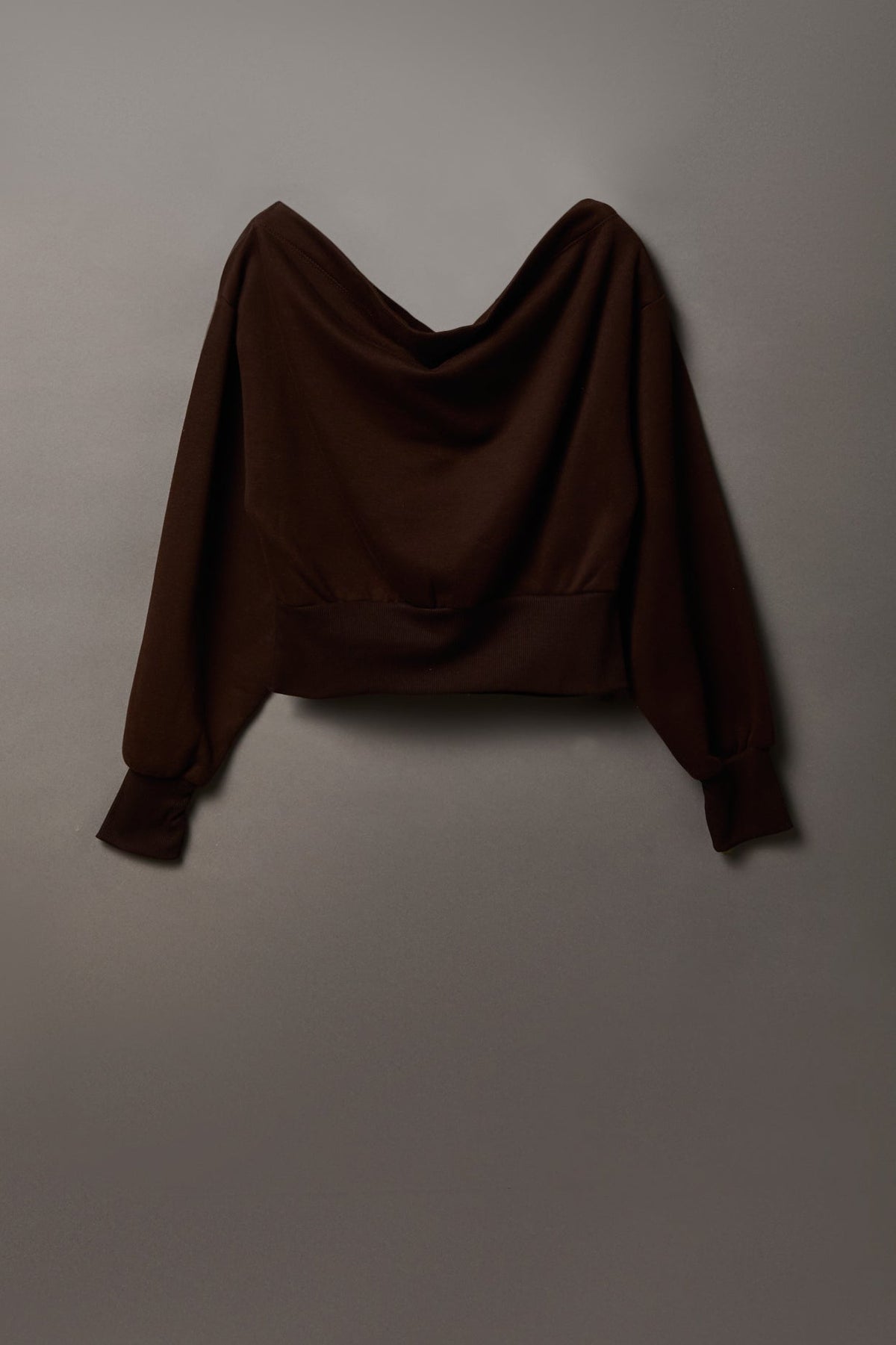 Playboy Fleece Off Shoulder Sweatshirt