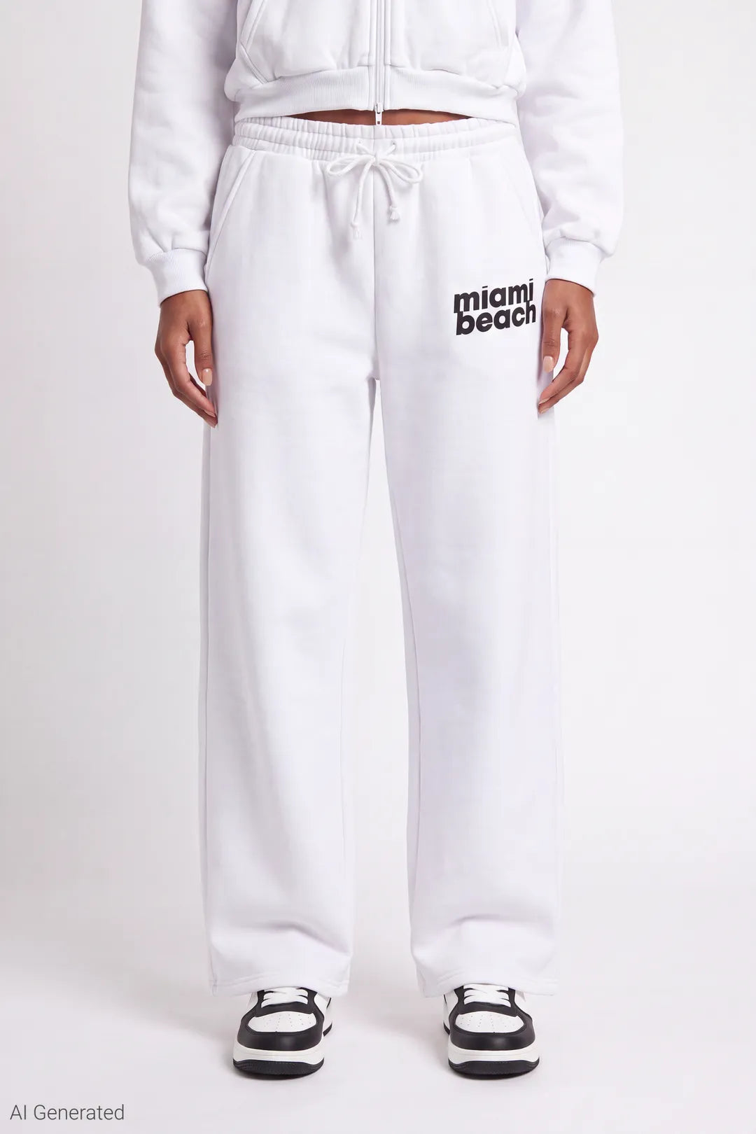 Graphic Fleece Ultra Wide Leg Sweatpant