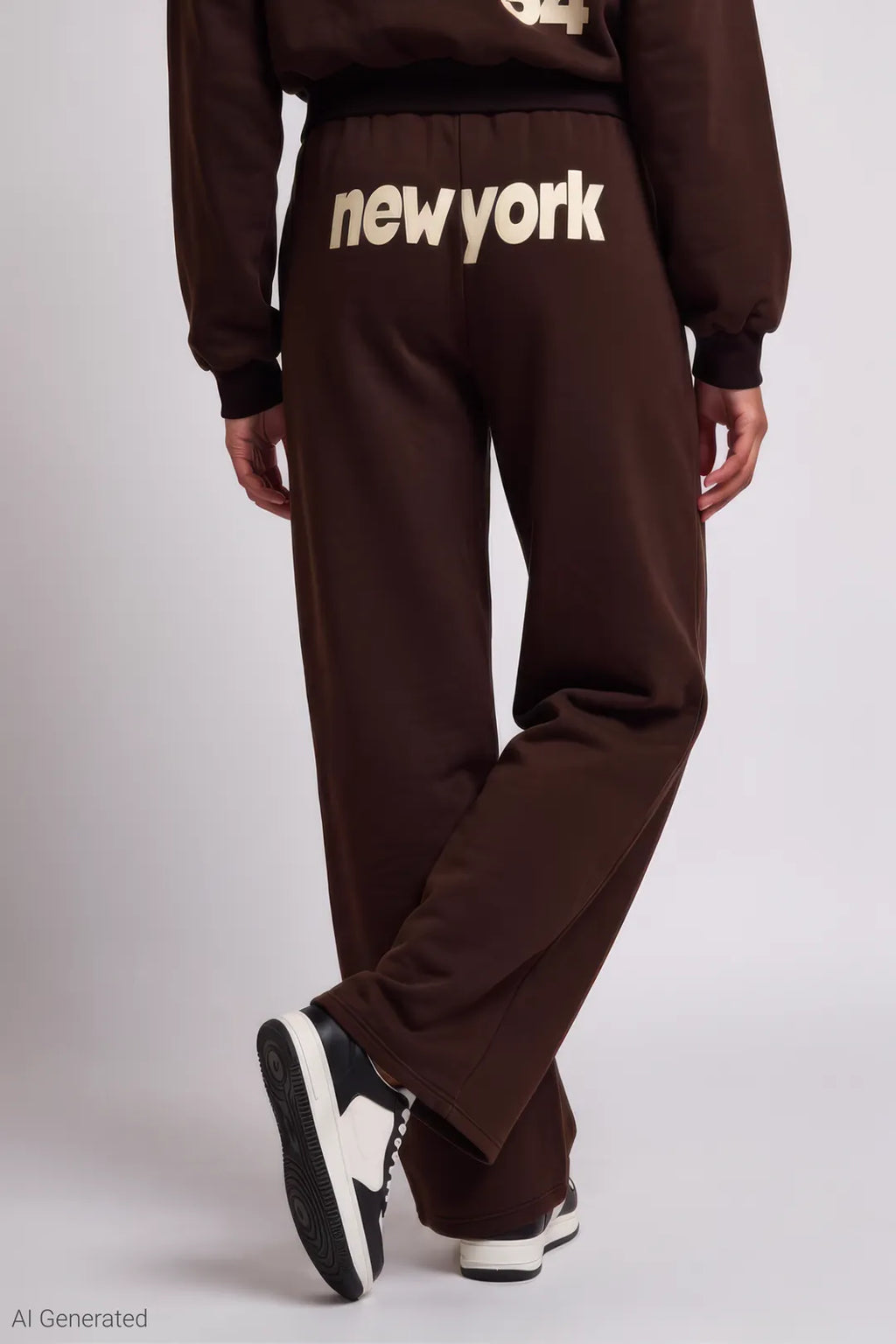 Graphic Fleece Ultra Wide Leg Sweatpant