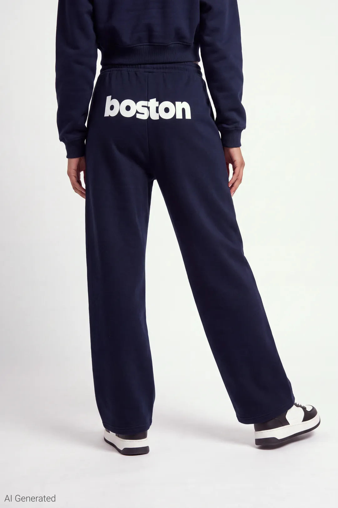 Graphic Fleece Ultra Wide Leg Sweatpant
