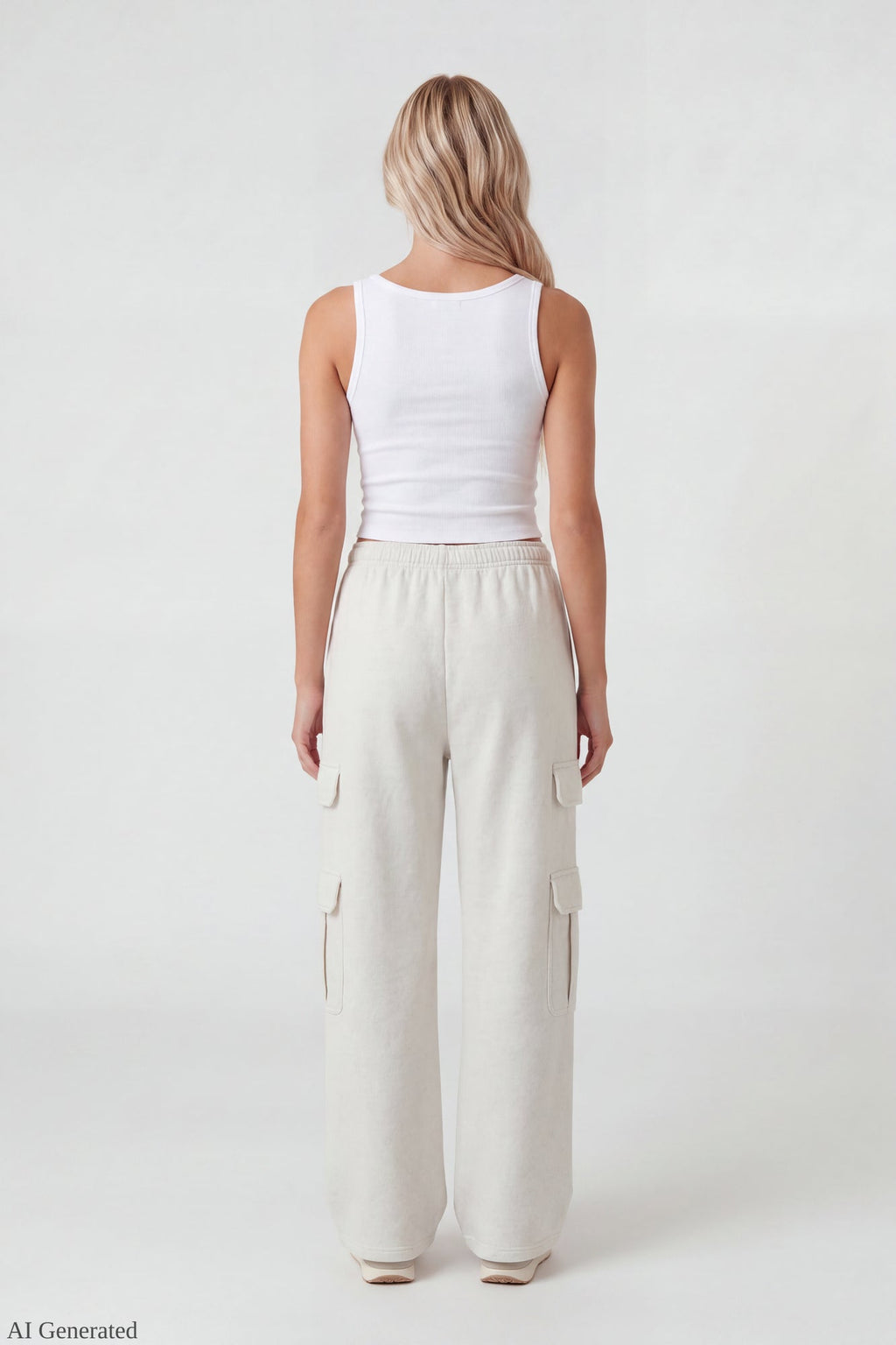 Fleece Ultra-Wide Cargo Sweatpant