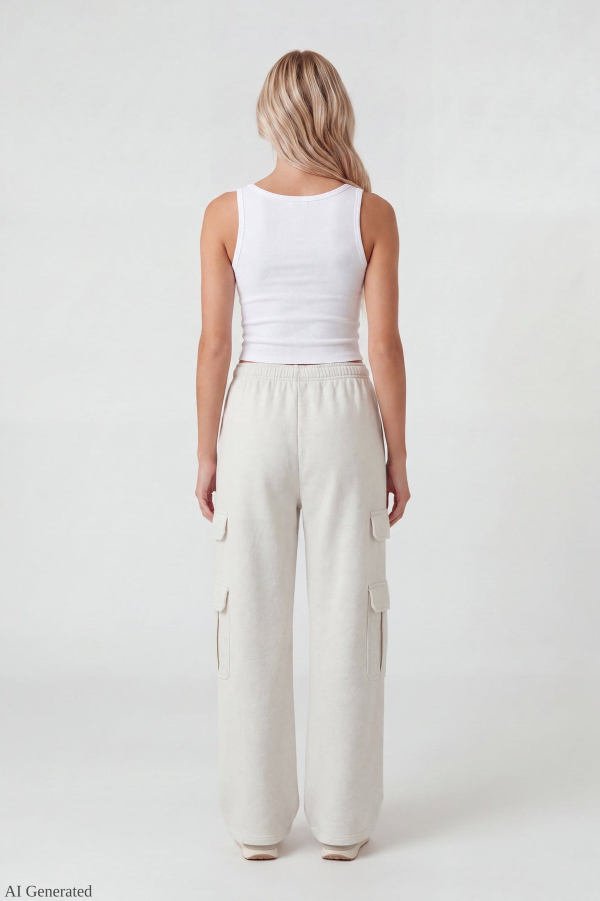 Fleece Ultra-Wide Cargo Sweatpant