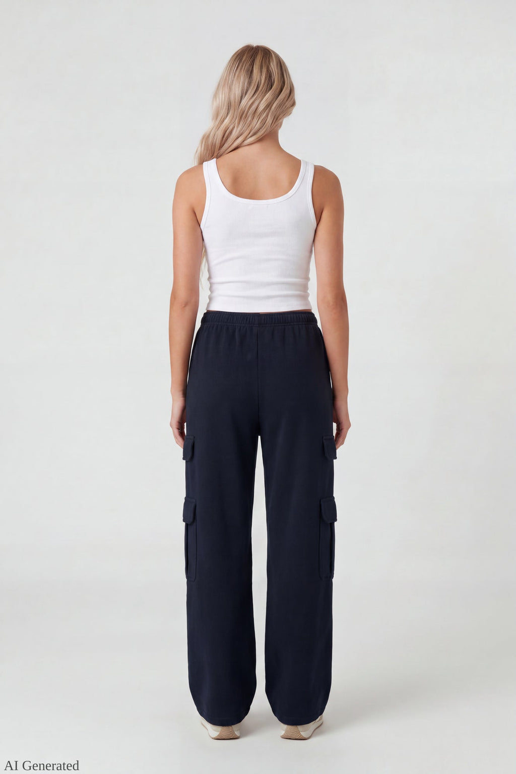 Fleece Ultra-Wide Cargo Sweatpant