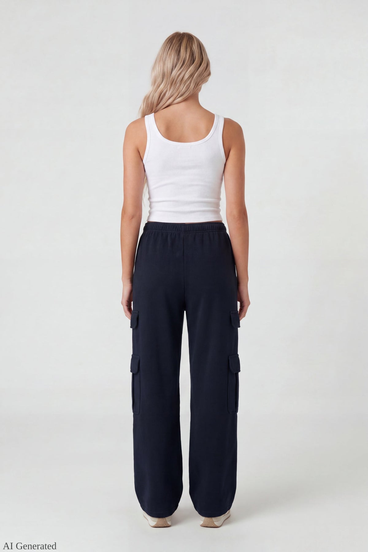 Fleece Ultra-Wide Cargo Sweatpant