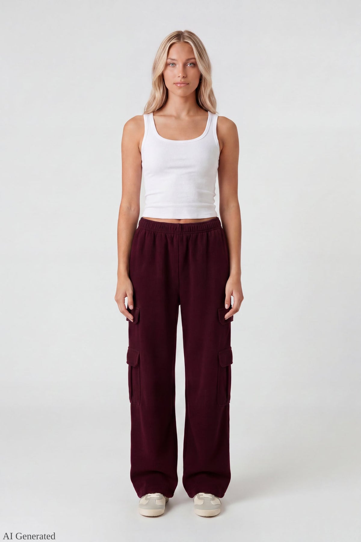 Fleece Ultra-Wide Cargo Sweatpant