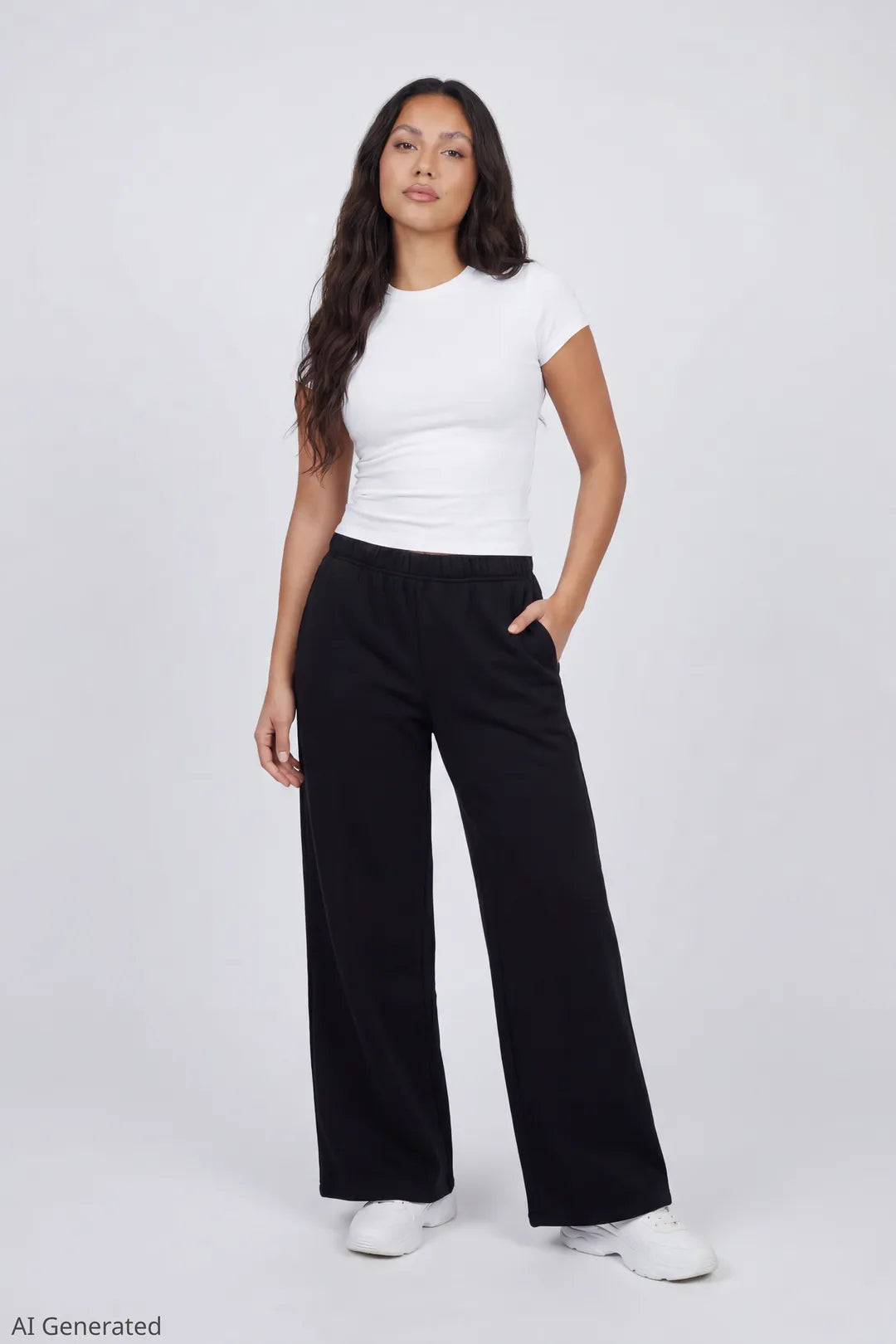 Fleece Ultra Wide Leg Sweatpant
