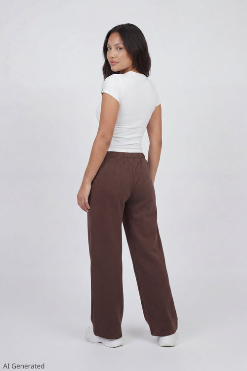 Fleece Ultra Wide Leg Sweatpant
