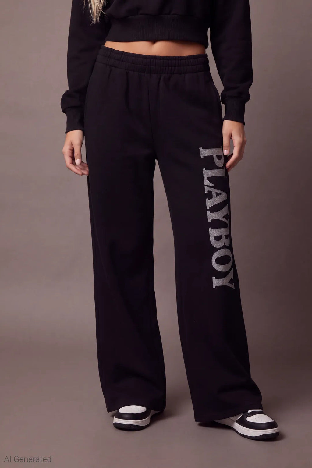 Playboy Fleece Ultra Wide Leg Sweatpant