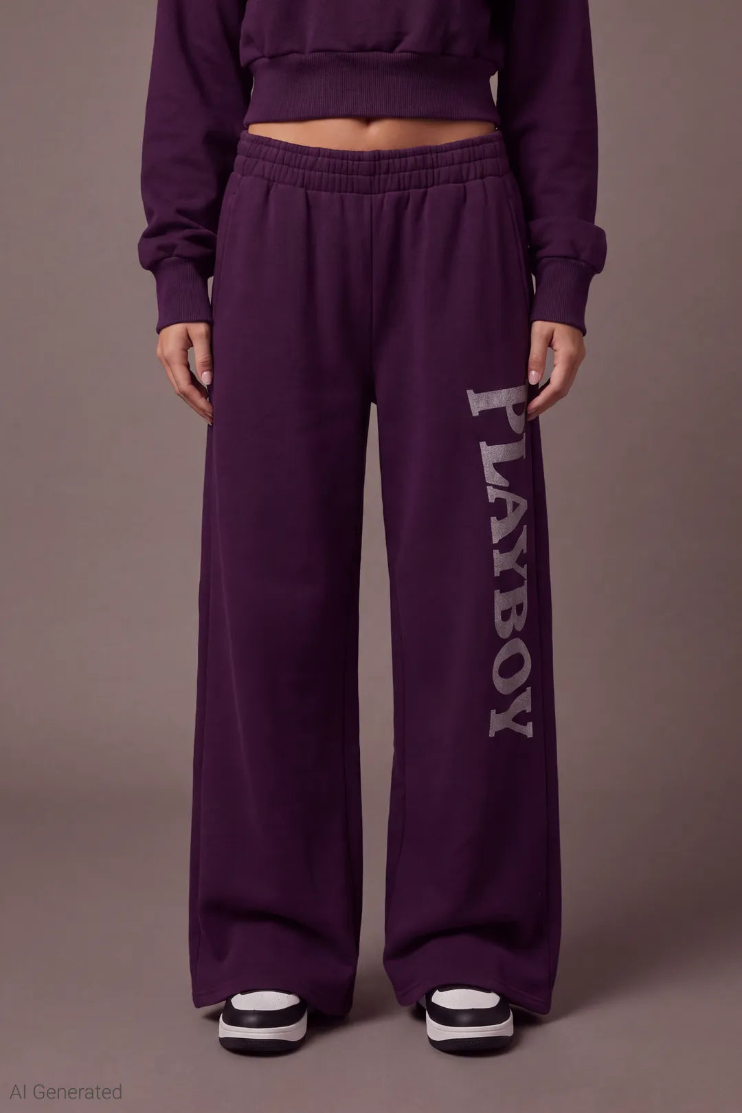 Playboy Fleece Ultra Wide Leg Sweatpant