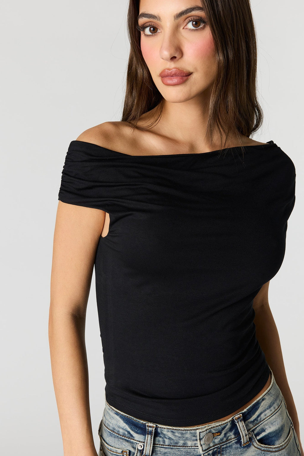 Off Shoulder Ruched Top