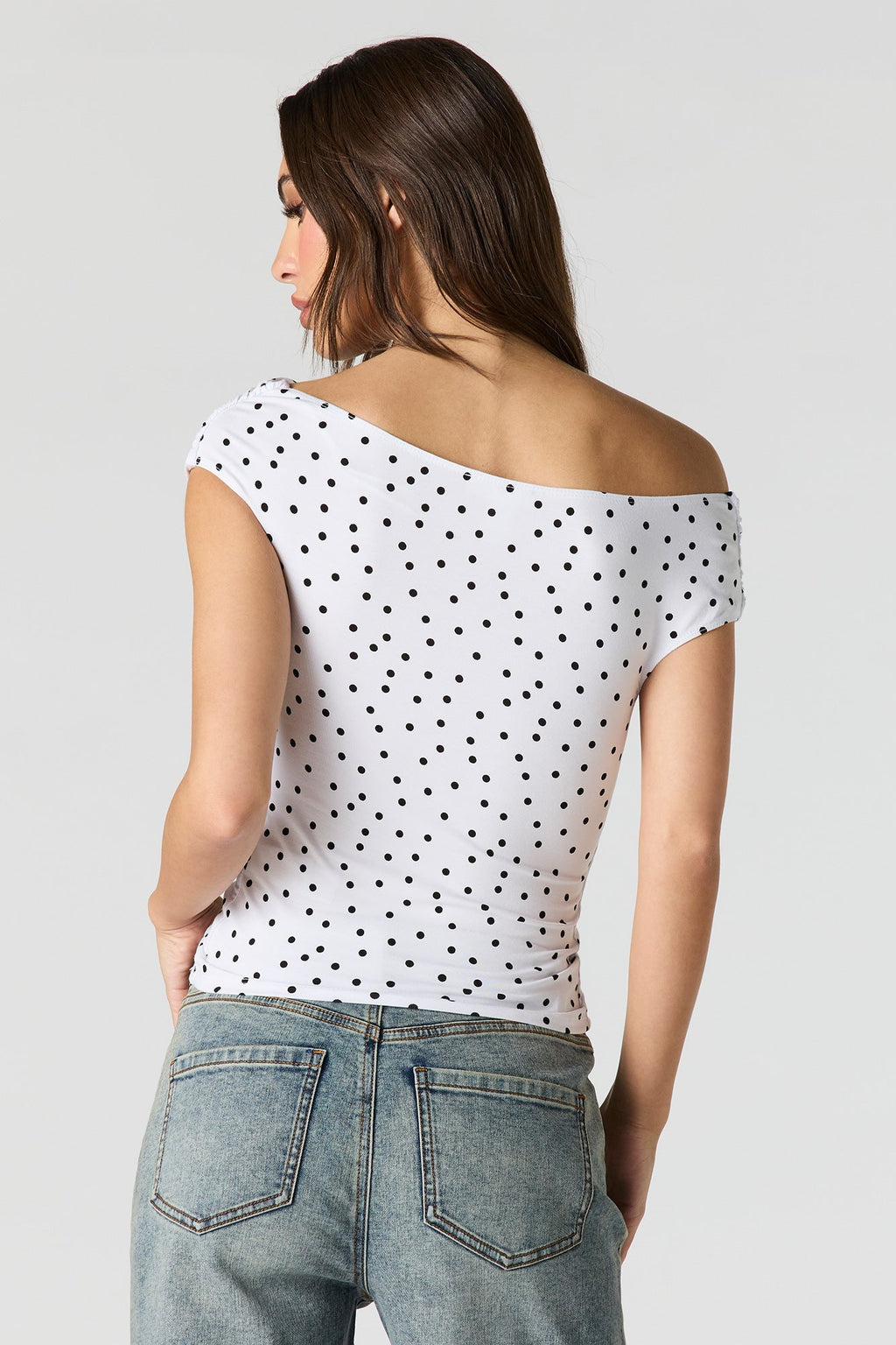 Off Shoulder Ruched Top
