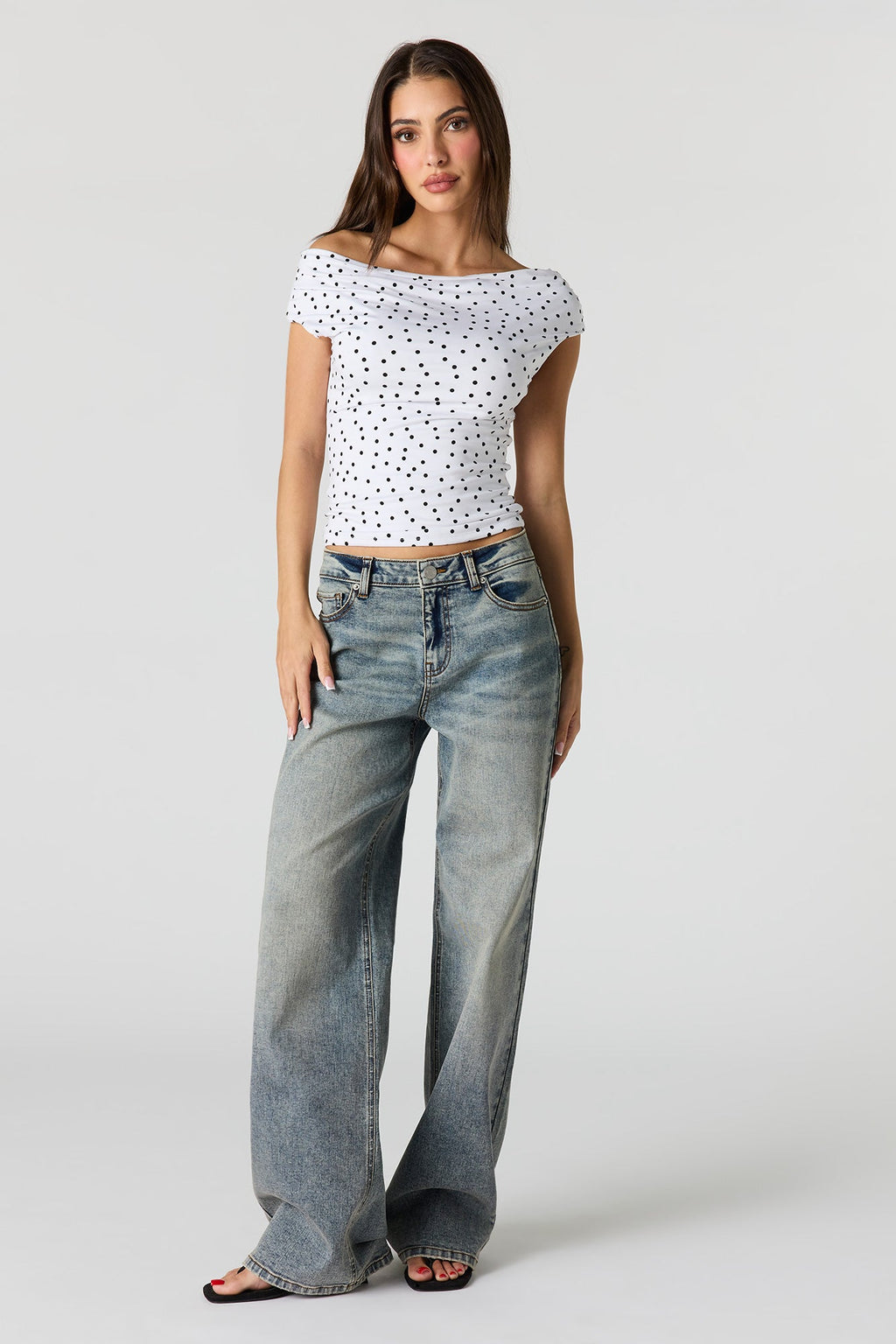 Off Shoulder Ruched Top