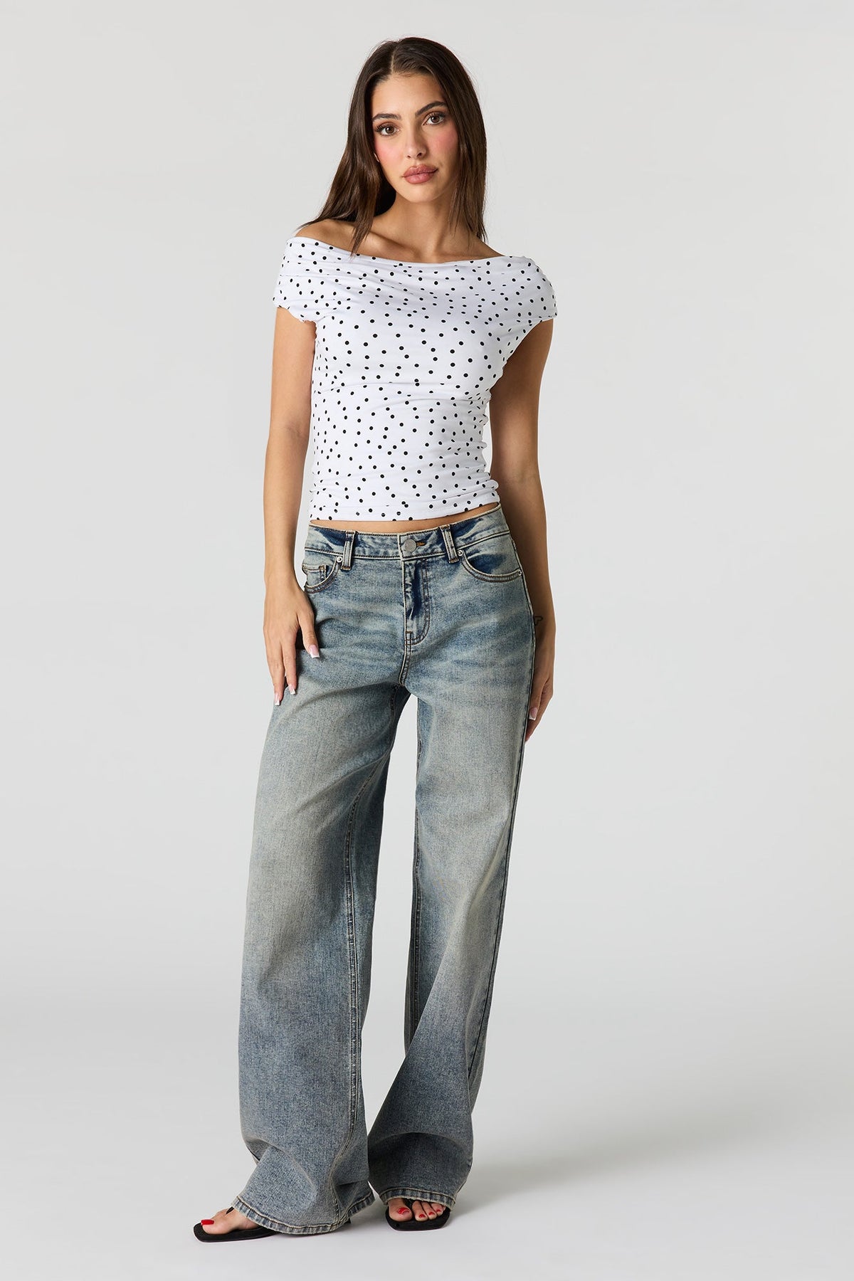 Off Shoulder Ruched Top