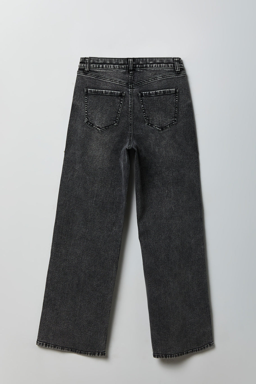 Paris Stretch High Rise Wide Leg Jean with Keychain