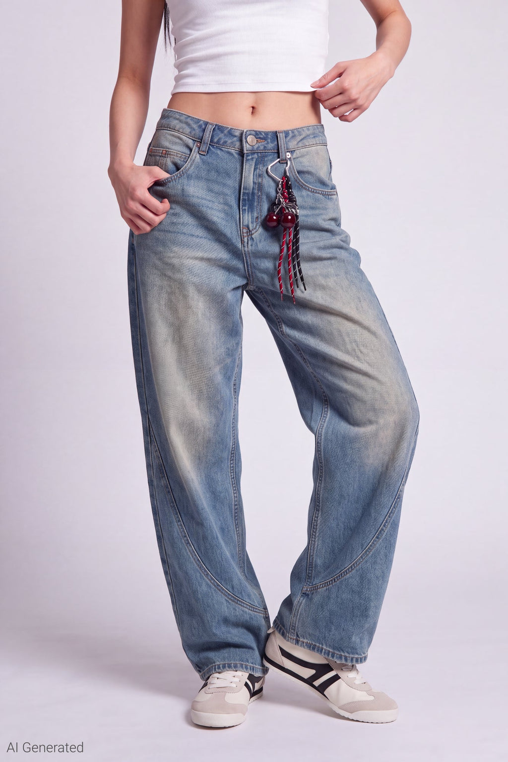 Mega Baggy Jean with Keychain