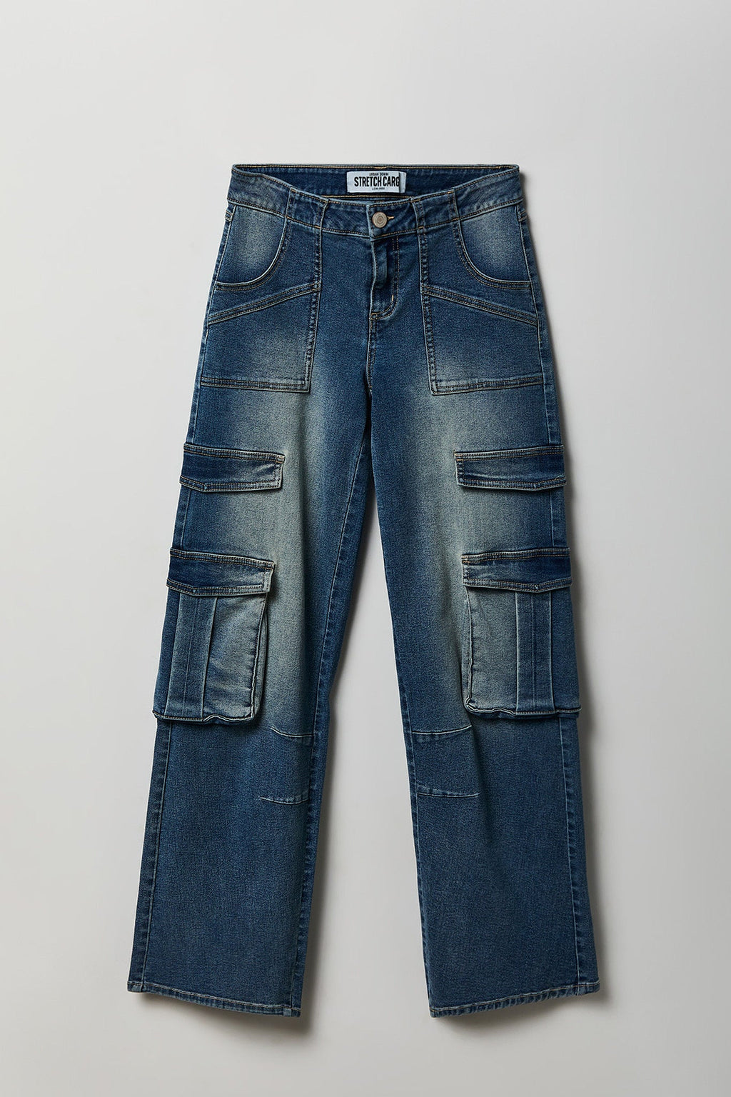 Stretch Low Rise Cargo Jean