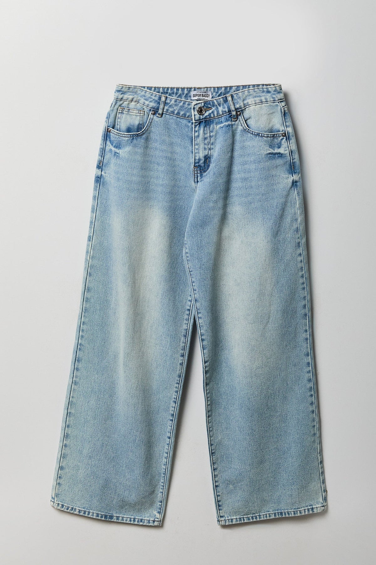 Low Rise Super Baggy Angel Wing Jean