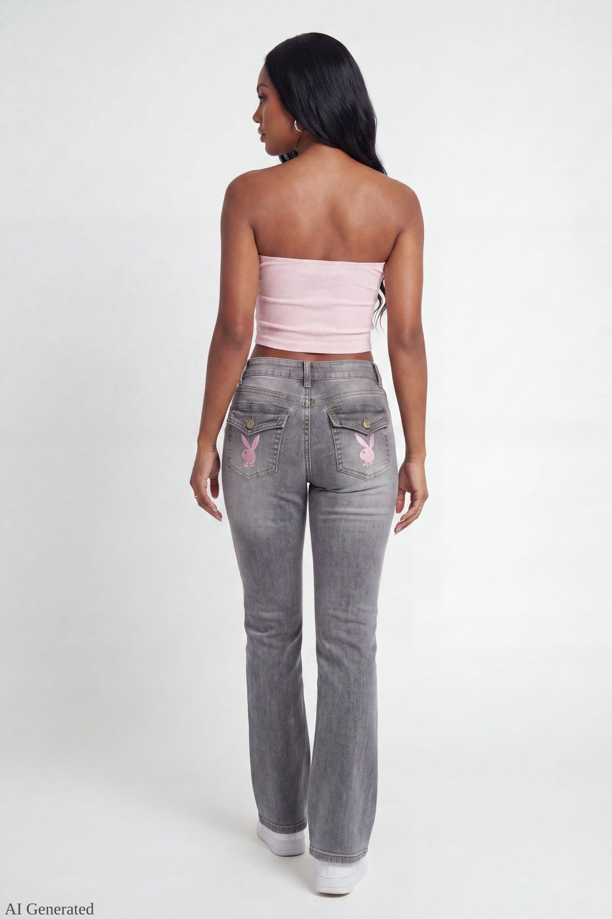Playboy Patch Stretch Flare Jean