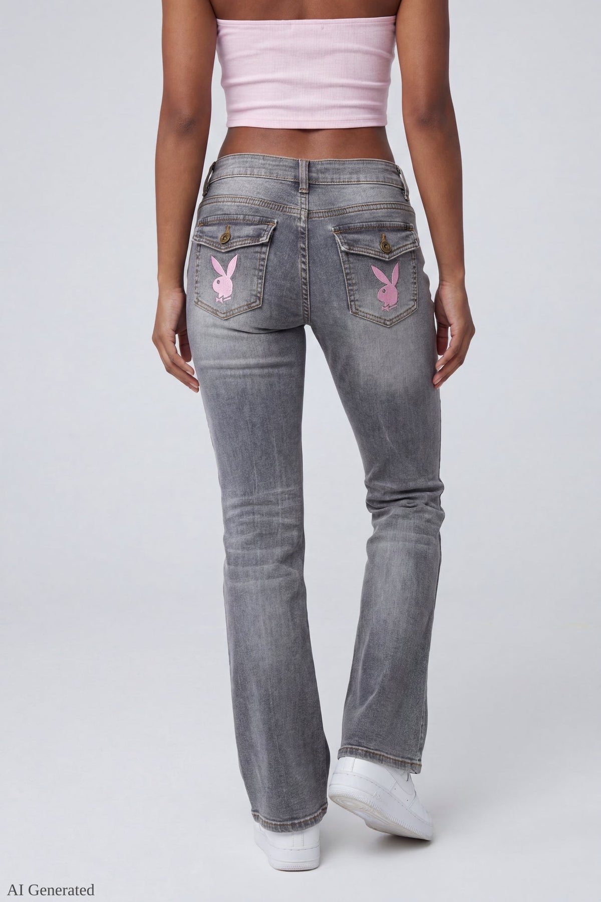 Playboy Patch Stretch Flare Jean