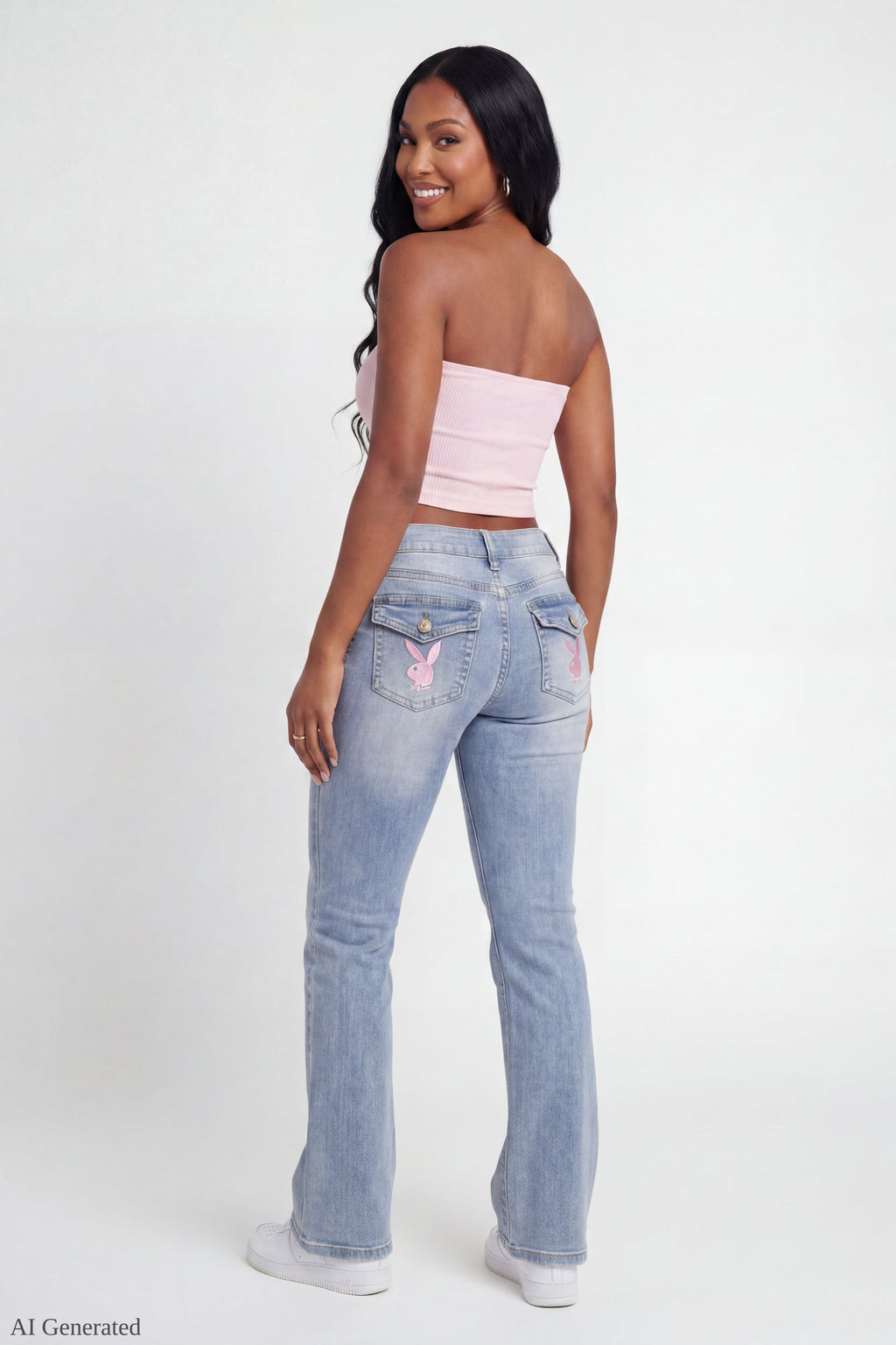 Playboy Patch Stretch Flare Jean