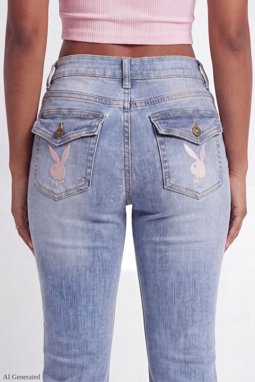 Playboy Patch Stretch Flare Jean