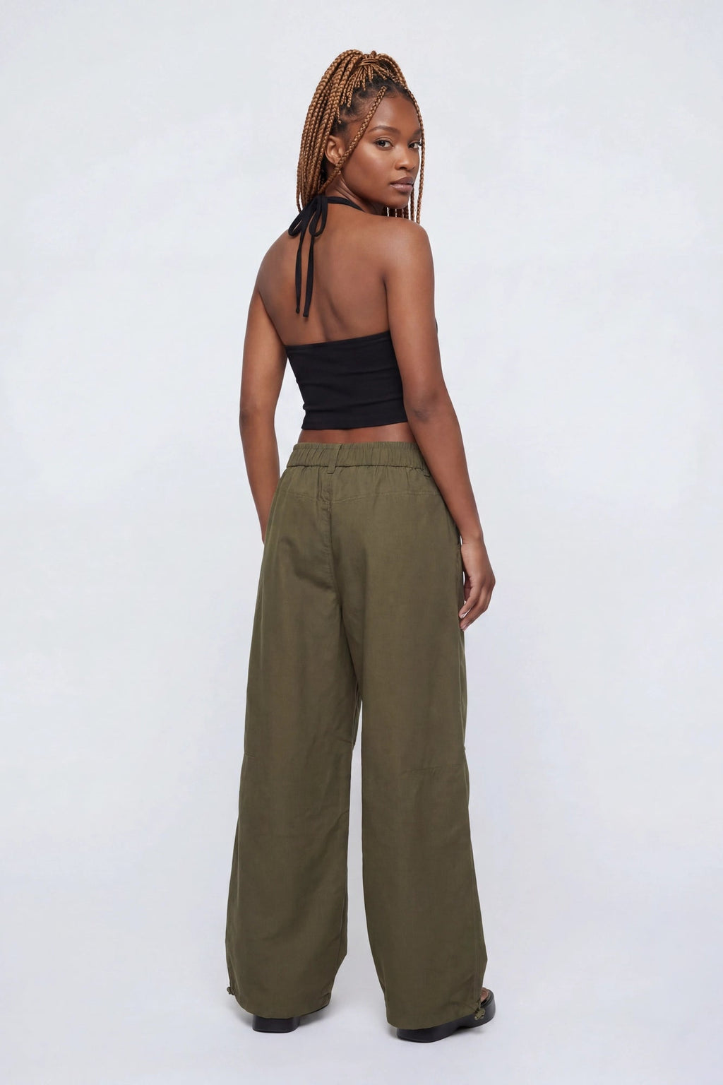Wide Leg Parachute Pant