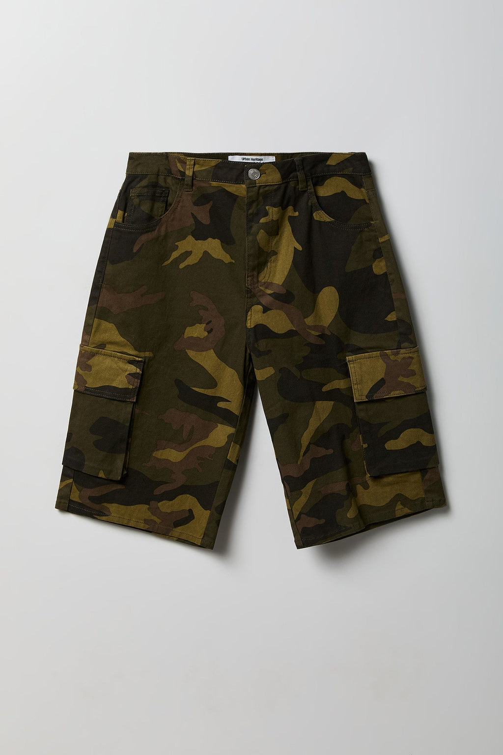Graphic Camo Cargo Jort 13"